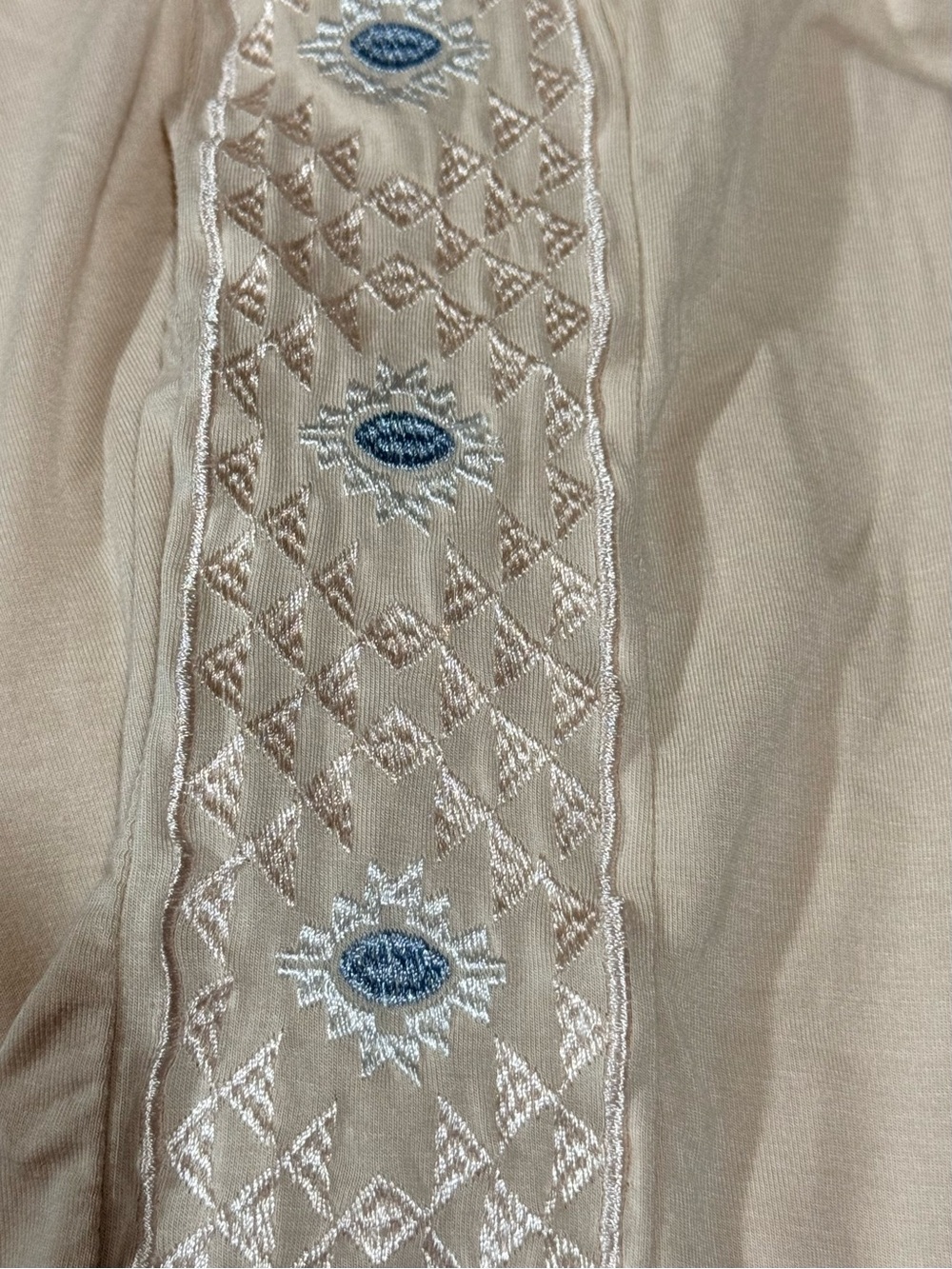 NWOT  POL Cream Braided-Trim Sleeveless Tank with Embroidered Side - Picture 6 of 6